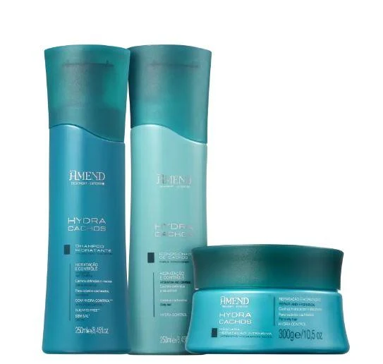 Hydra Curls Control Expertise Curly Wavy Hair Treatment Kit 3 Products - Amend