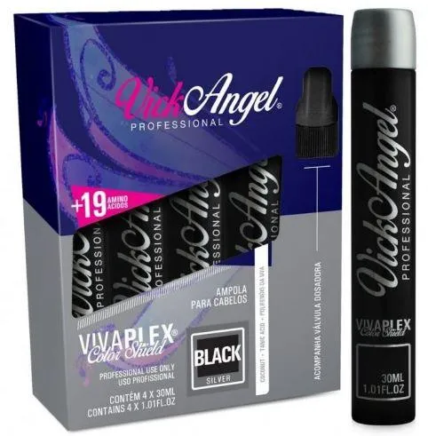 Viva Plex Color Shield Black Tinting 19 Amino Acids Ampoules 4x30ml - Vick Angel