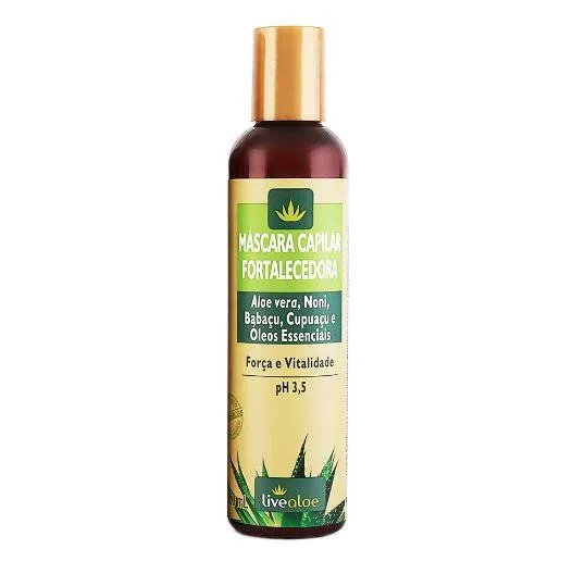 Strengthening Noni Aloe Vera Bbabaçu Cupuaçu Keratin Hair Mask 200ml - Livealoe