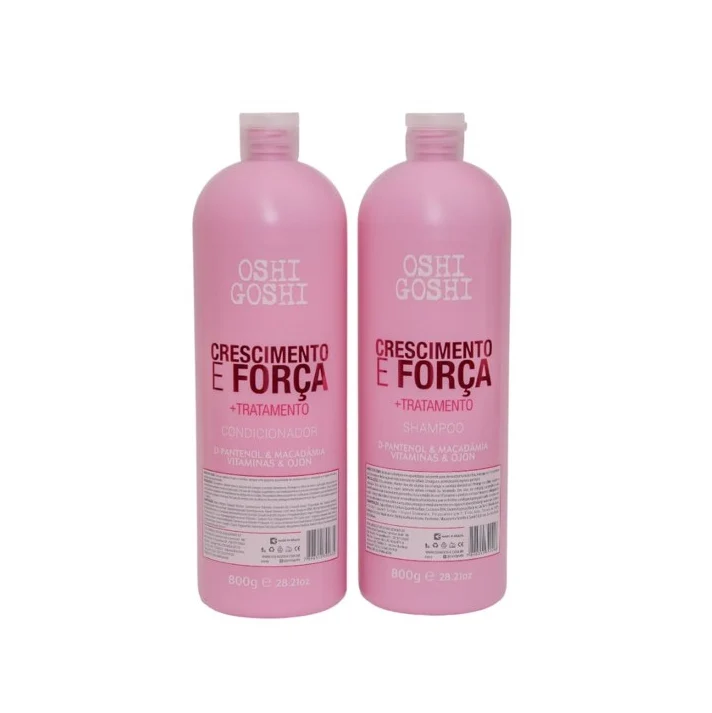 Growth Strength Ultra Fast D-panthenol Macadamia Ojon Kit 2x800g - Oshi Goshi