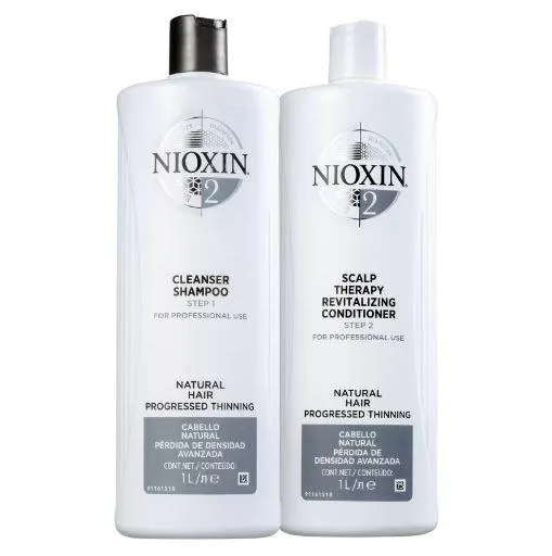System 2 Natural Hair Advanced Tuning BioAMP Activ Renewal Kit 2x1000ml - Nioxin