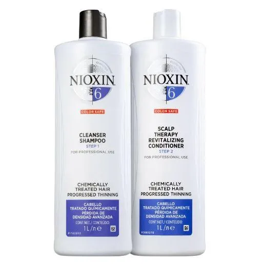 System 6 Revitalizing Chemically Treated Advanced Tuning Kit 2x1000ml - Nioxin