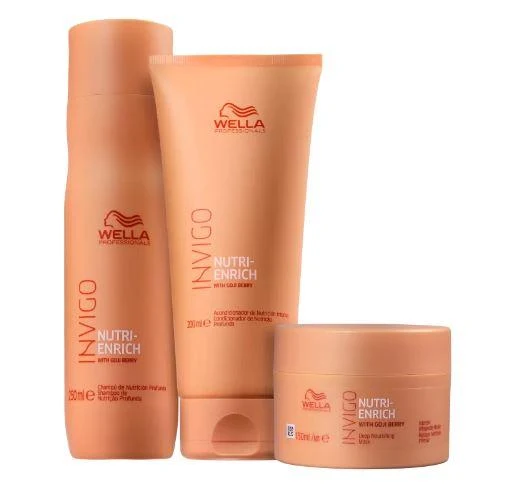 Invigo Nutri-Enrich Goji Berry Oleic Acid Panthenol Vitamin E Kit 3 Prod - Wella
