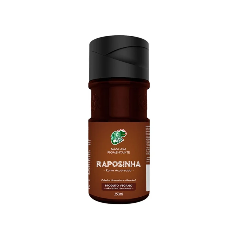Raposinha Copper Red Hair Tinting Pigment Vegan Mask 150ml - Kamaleão Color