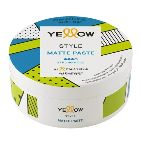 Style Green Coffee Aloetrix Extra Strong Hold Shaper Fixing matte paste 100ml - Yellow