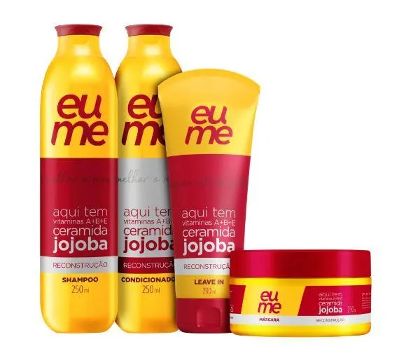 Jojoba Vitamins Damaged Hair Reconstruction Treatment Kit 4 Products - Eume