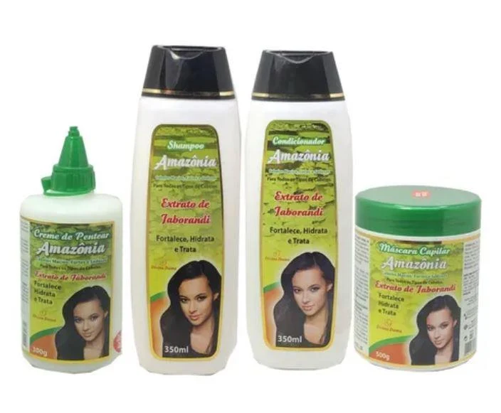 Amazon Jaborandi Strengthens Moisturizes Treatment Kit 4 Prod. - Divina Dama