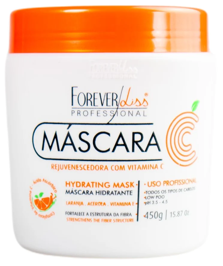 Vitamin C Rejuvenating Strengthening Hydrating Low Poo Mask 450g - Forever Liss