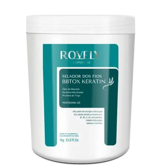 Hair Sealing Wheat Protein Keratin Avocado Reconstruction BBtox 1Kg - Rovely