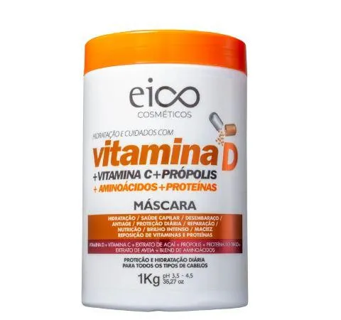 Vitamin D + Propolis Amino Acids Proteins Replacement Treatment Mask 1Kg - Eico