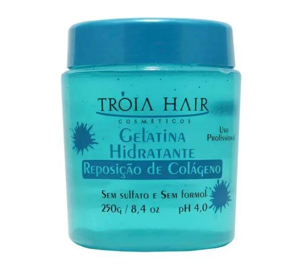Collagen Replacement Hydrating Gelatin Brightness Strength Mask 250g - Troia Hair
