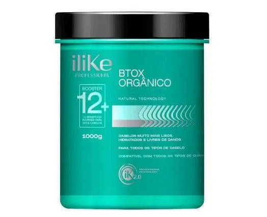 Organic Btox Shea Hazelnut Keratin Natural Technology Straightening 1Kg - iLike