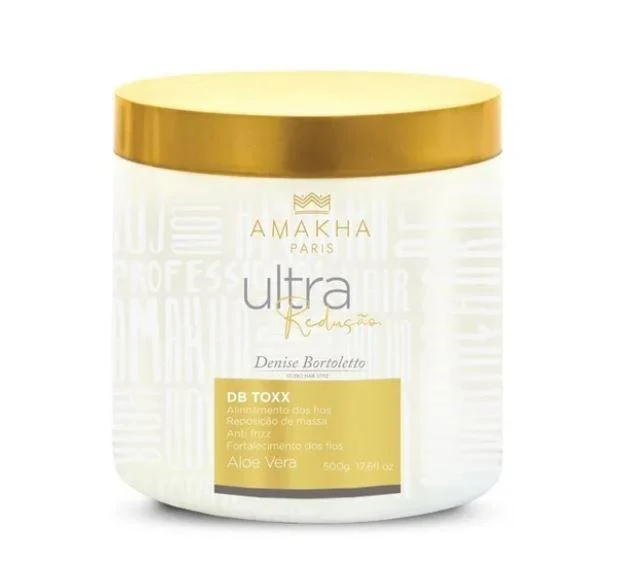 Ultra Reduction White DB Toxx Aloe Vera Anti Frizz Alignment Mask 500g - Amakha