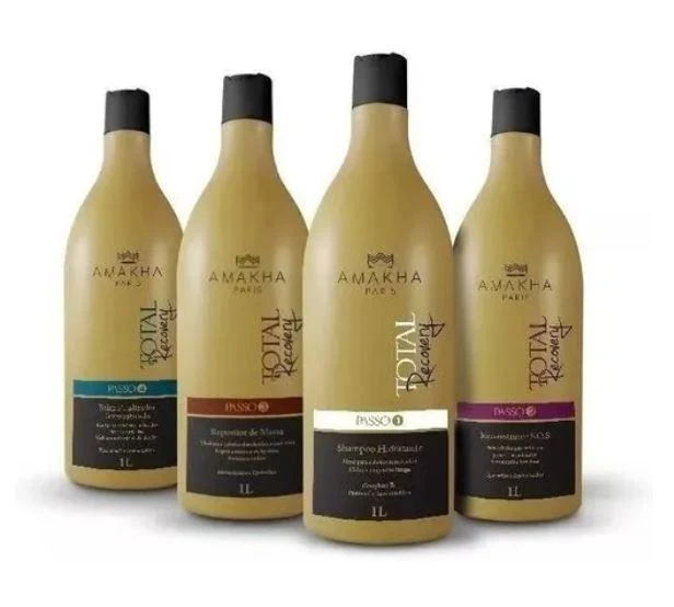 Total Recovery High Impact Hydration Moisturizing Protection Kit 4x1L - Amakha