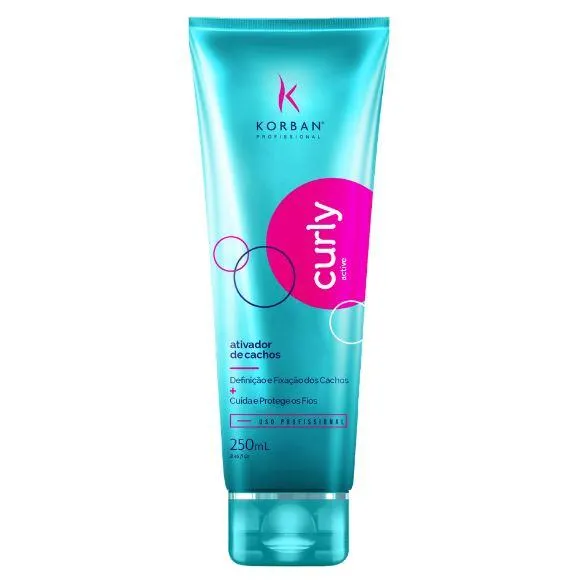 Curly Fixation Definition Activator Styling Finisher Keratin Gel 250ml - Korban