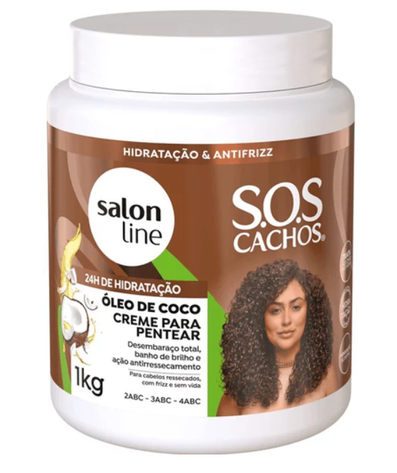 Salon Line SOS Curls Coconut Wavy Curly Deep Treatment Combing Cream 1Kg