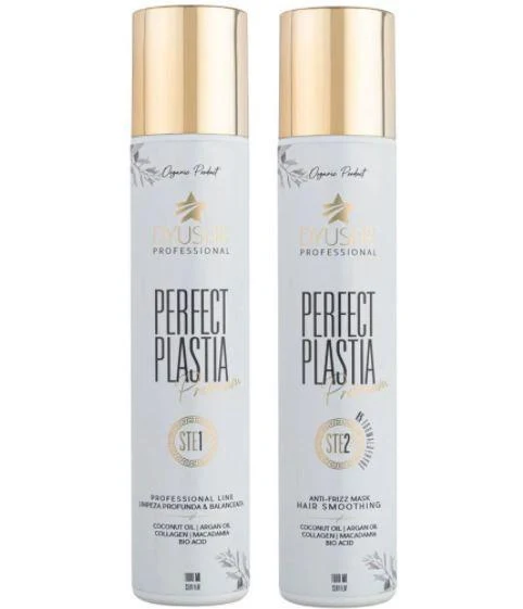 Perfectplastia Premium Hair Smoothing Brazilian Blowout Organic 2x1L - Dyusar