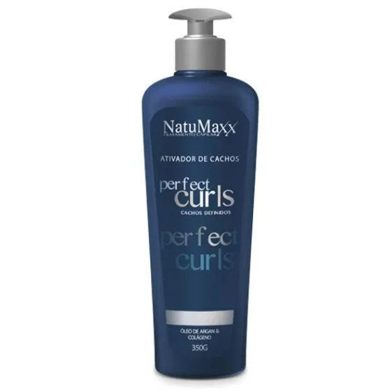 Anti Frizz Perfect Curls Argan Collagen Nourish Modeler Finisher 350g - Natumaxx