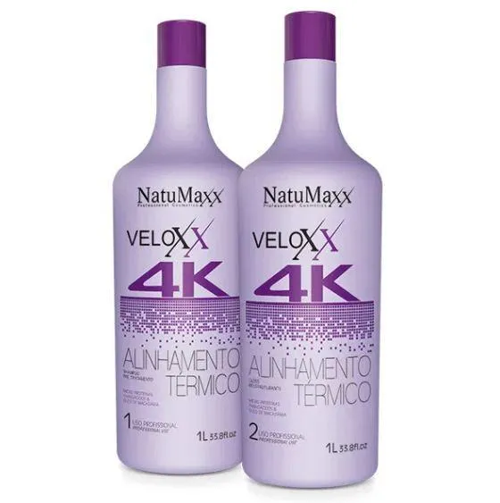 Veloxx 4K Brazilian Blowout Thermal Alignment Progressive Brush 2x1L - Natumaxx