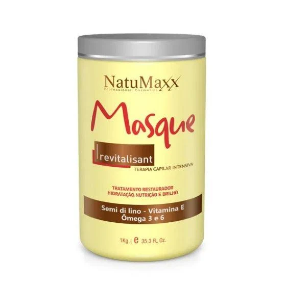 Revitalisant Semi di Lino Omegas 3 & 6 Vitamin E Therapy Masque 1Kg - Natumaxx