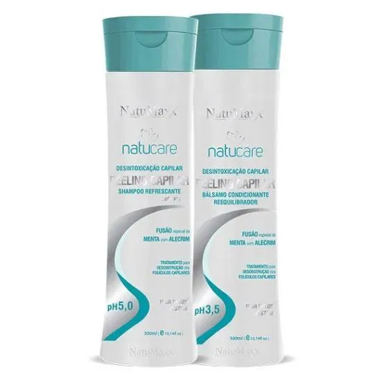 Natucare Peeling Detox Mint Rosemary Refresing Treatment Kit 2x300ml - Natumaxx