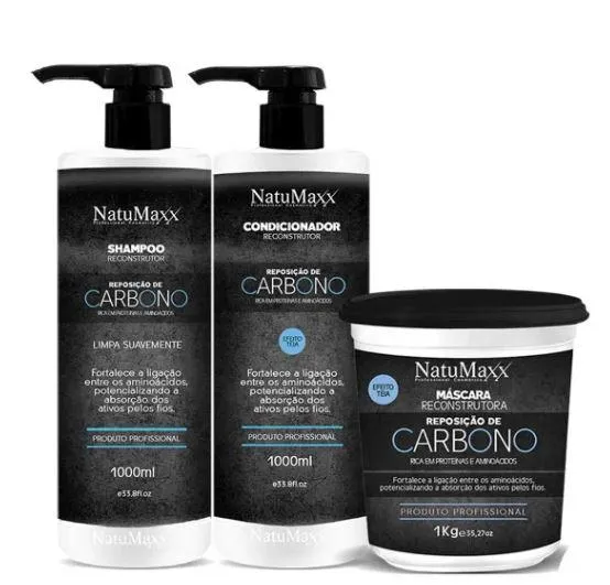 Carbon Replacement Reconstruction Restructuring Treatment Kit 3x1 - Natumaxx