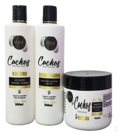 Curly Wavy Hair Perfect Curls Maintenance Home Care Kit 3x500 - Vogue Fashion
