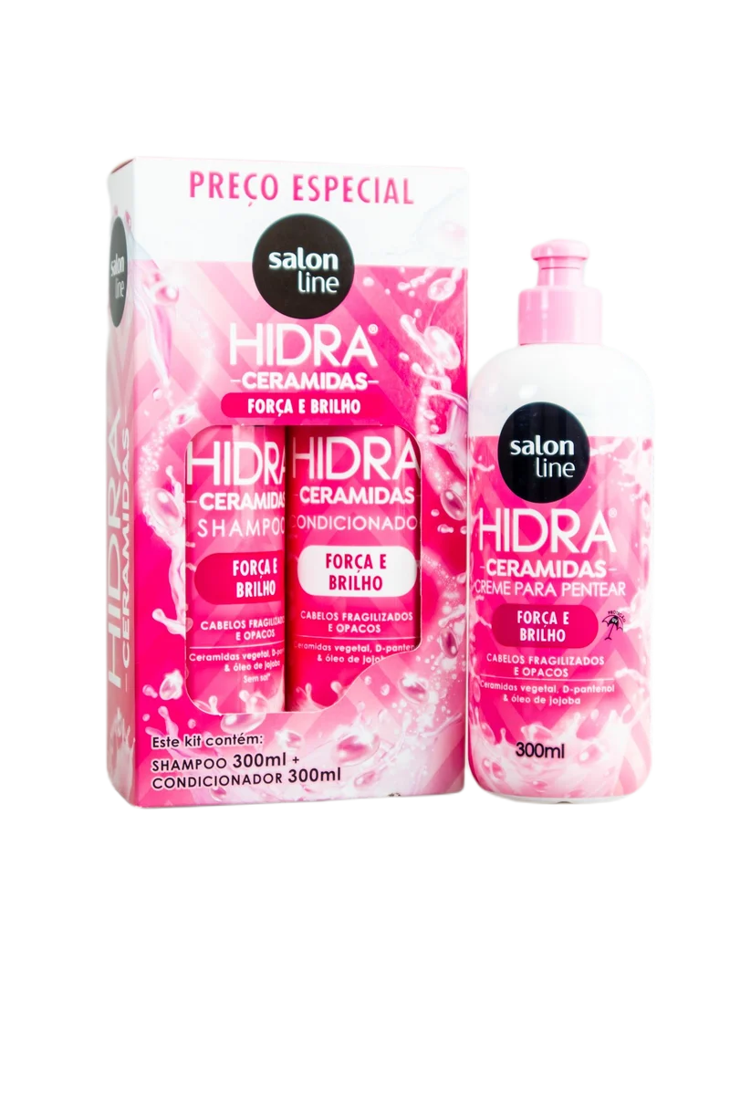 Salon Line Hydra Vegetable Ceramides Brightness Strenght Treatment Kit 3x300ml