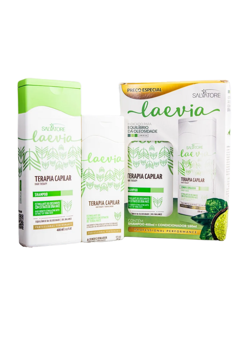 Salvatore Capillary Therapy Laevia Growth Oil Balance Shampoo Conditioner Kit