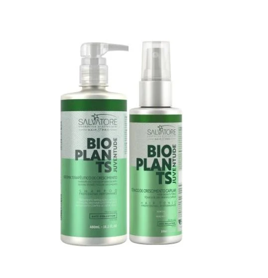 Salvatore Hair Therapeutic Growth System Youth Bioplants Protect Kit 2 Prod.