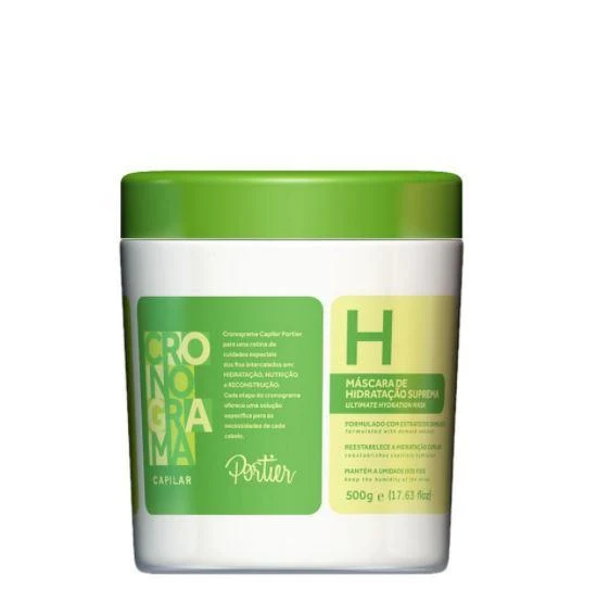Wire Moisturizing Capillary Schedule Supreme Hydration Hair Mask 500g - Portier