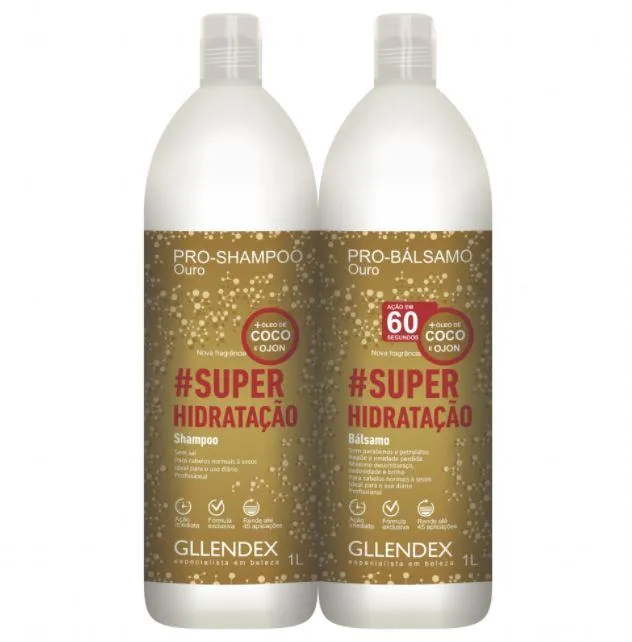 Pro Gold Super Hydration Moisturizing Coconut Ojon Kit 2 Products - Gllendex