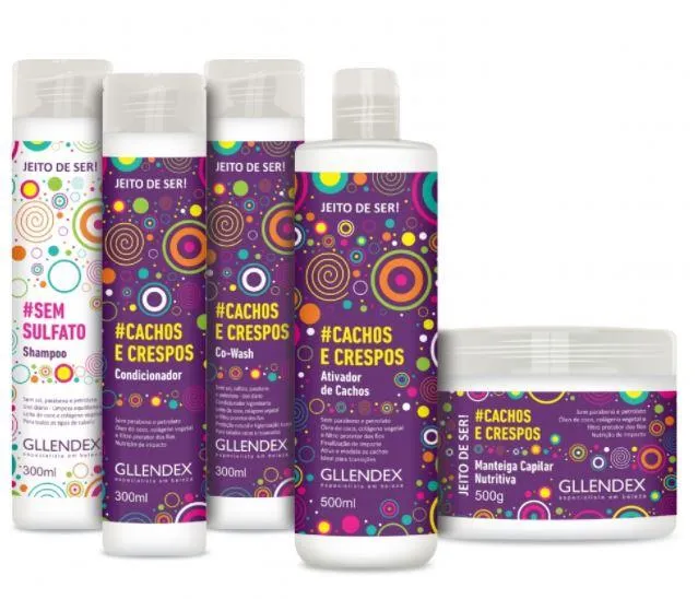 Way to Be Jeito de Ser Curly Wavy Hair Vegan Treatment Kit 5 Products - Gllendex