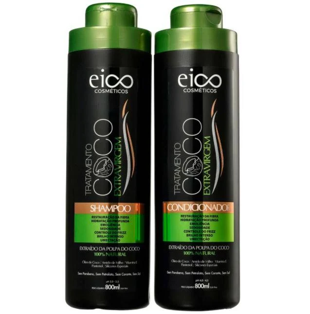 Restoration Hydration Extra Virgin Coconut Oil Treatment Kit 2x800ml - Eico