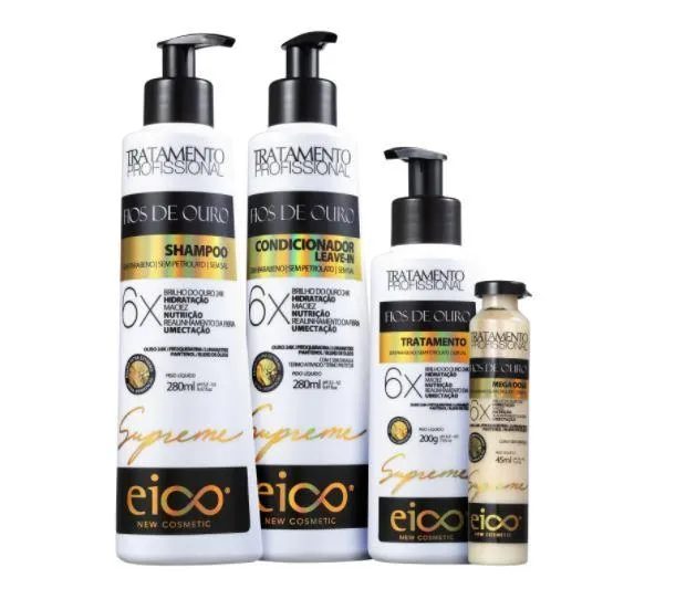 Hydration Moisturizing Nutrition Softness Supreme Golden Wires Kit 4 Prod - Eico