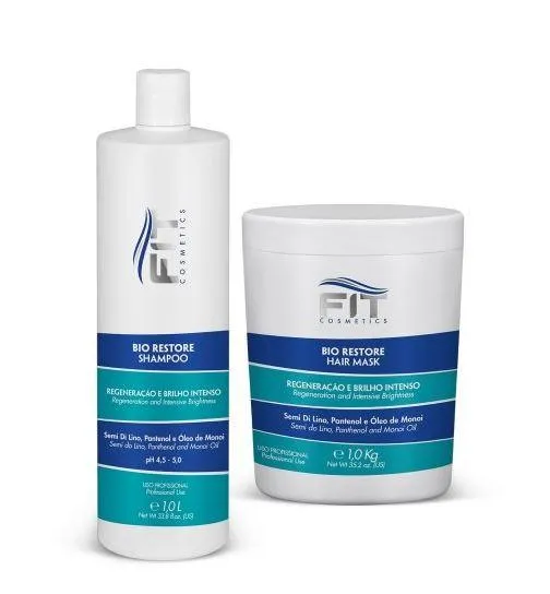 Intense Brightness Regeneration Monoi Panthenol Bio Restore 2x1 - Fit Cosmetics
