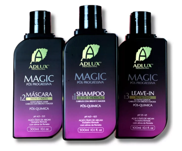 Caviar Açai Argan Professional Magic Post Progressive Treatment 3x300ml - Adlux