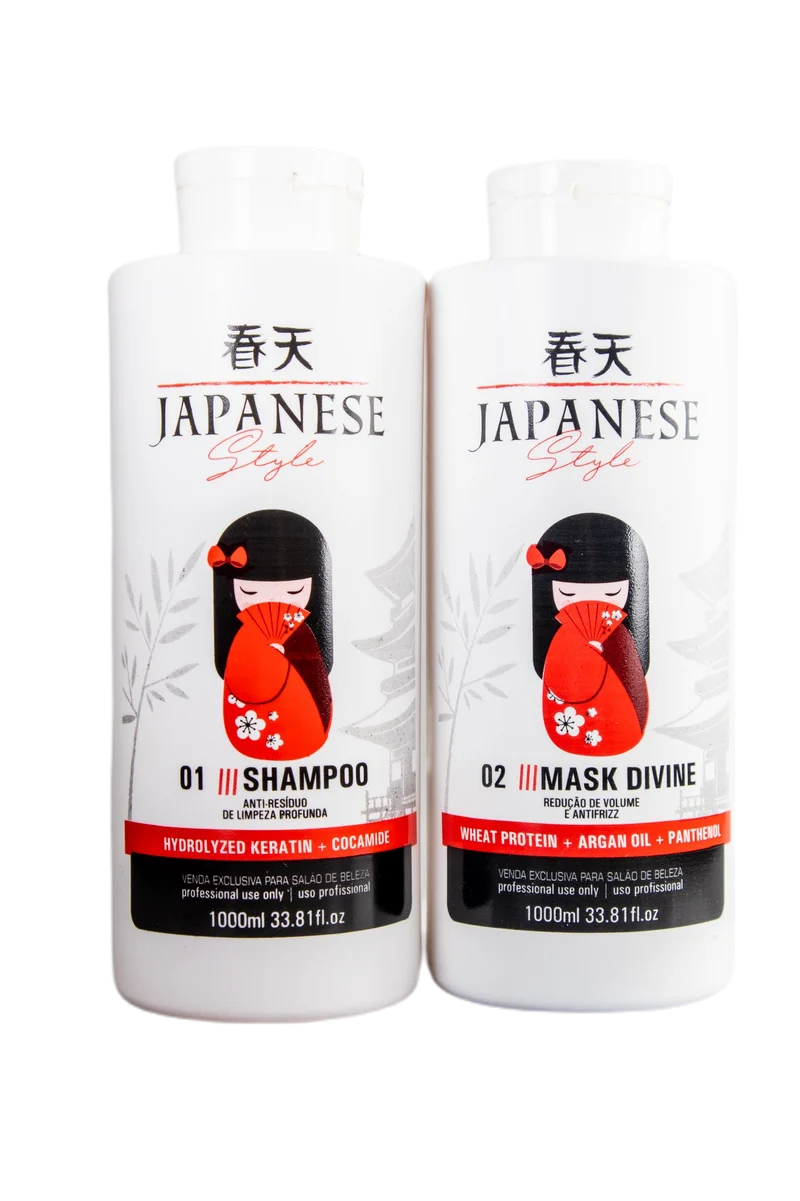 Professional Progressive Hair Brush Japanese New Style Kit 2x1L - Japonese Style