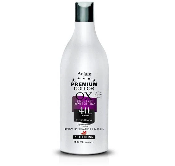 Discoloration Hydrogen Peroxide Emulsion OX Premium Color 40V 900ml - Anjore