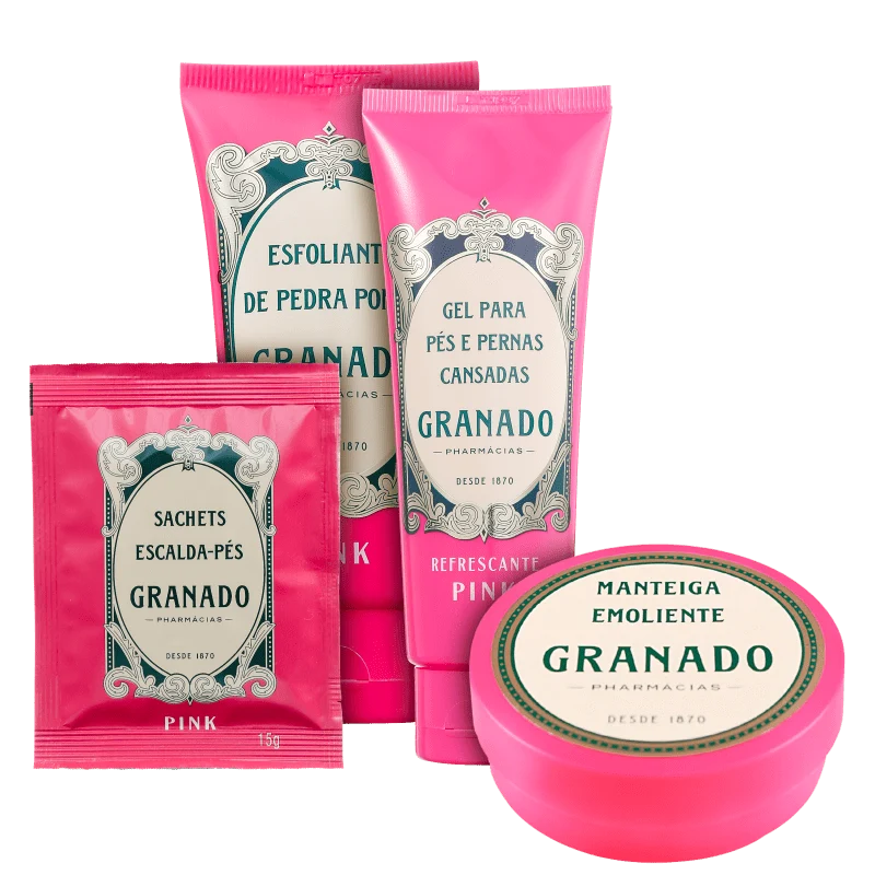 Kit Granado Pink Spa Feet Skin Care (4 Products)
