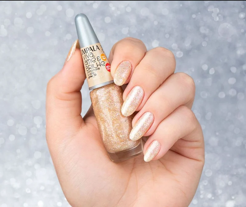 Esmalte Impala Cremoso - Comemora a vida (glitter)