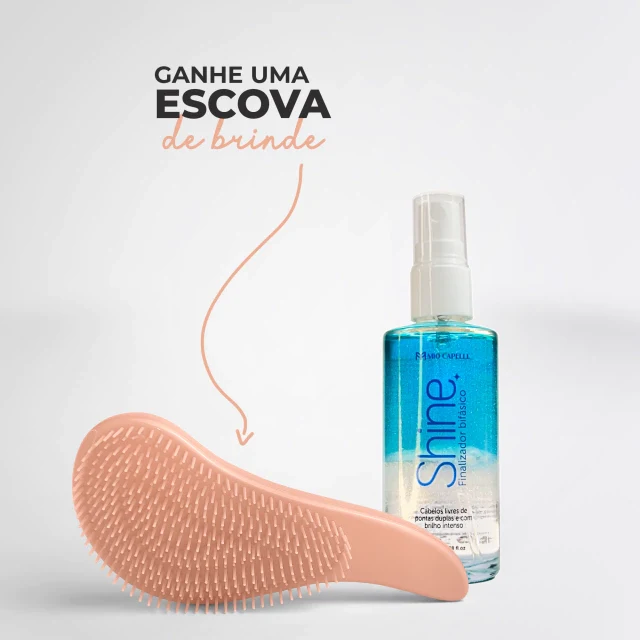 Shine Finalizador Bifásico + Escova de cabelo