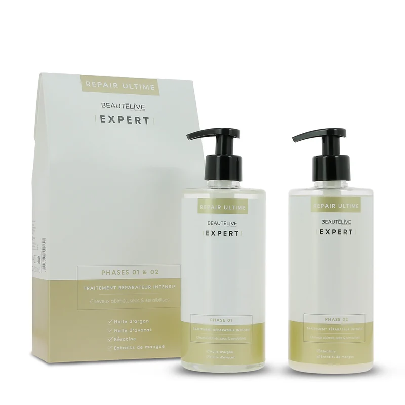 SOIN INTENSE REPAIR ULTIME 2X500ML BEAUTELIVE EXPERT
