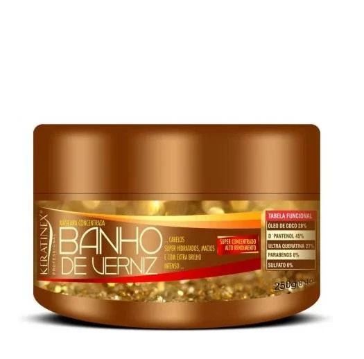 Professional Ultra Intense Shine Varnish Bath Concentrated Mask 250g - Keratinex
