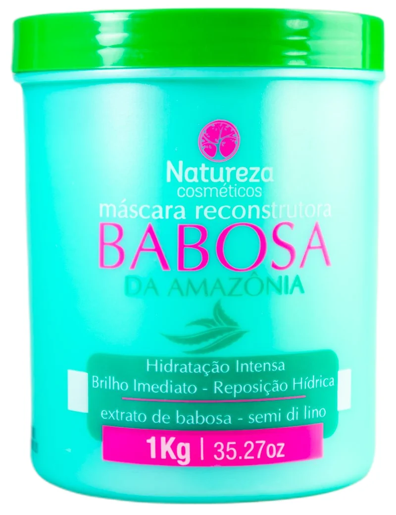 Aloe Vera Brazilian Amazonia Babosa Keratin Reconstruction Mask 1kg - Natureza