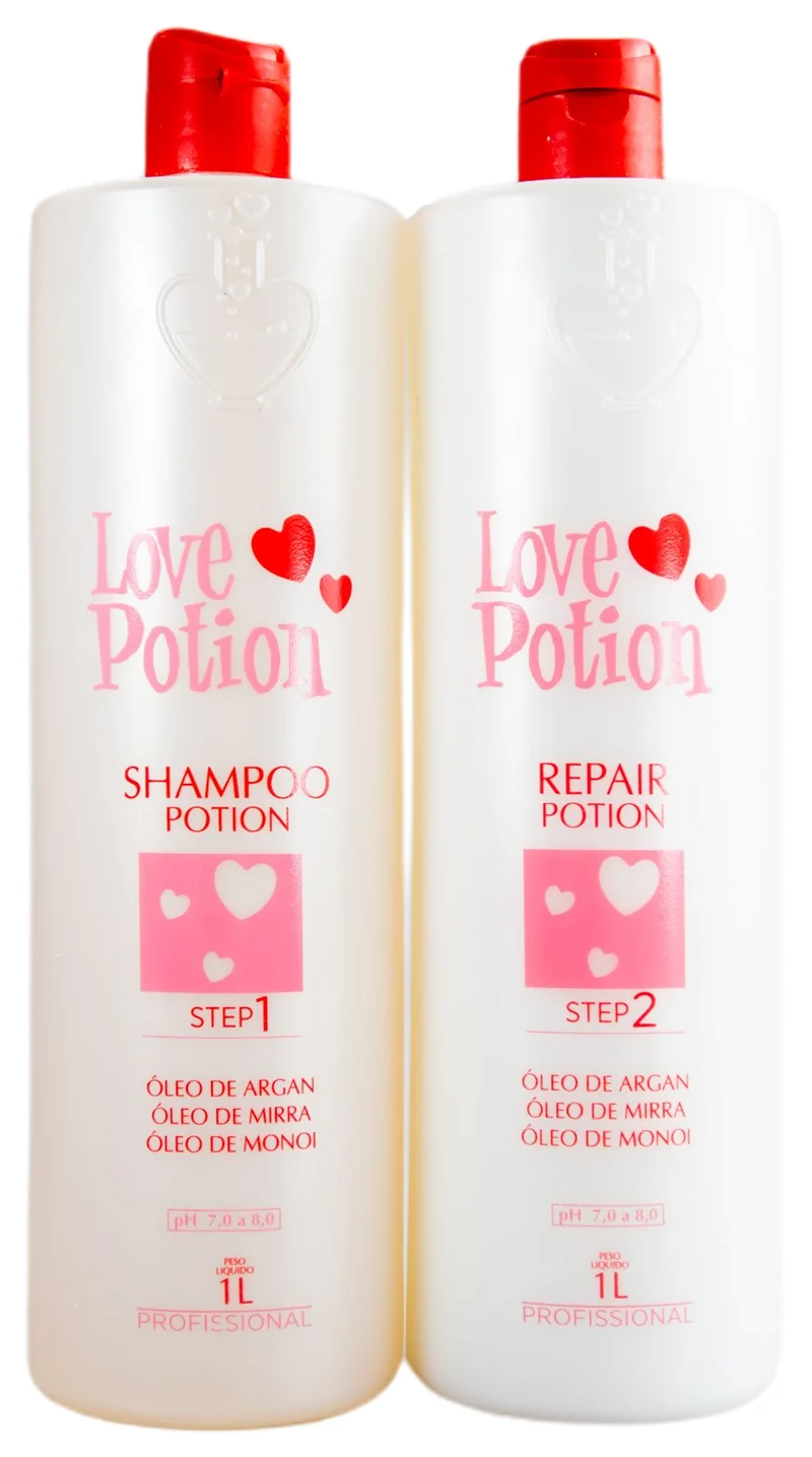 Brazilian Repair Argan Mirra Monoi Oils Keratin Treatment 2x1L - Love Potion