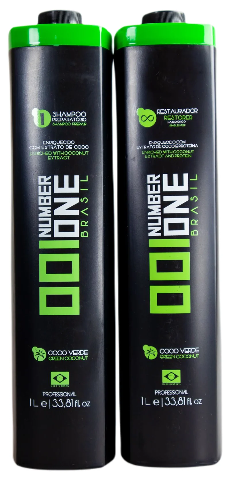 Professional Number One Brasil Green Coconut Treatment Kit 2x1L - Honma Tokyo
