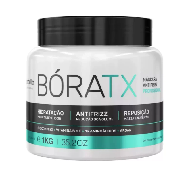 Boratox Formol Free Deep Hair Mask Mass Replenishment Organic Hair Mask 1Kg - Borabella