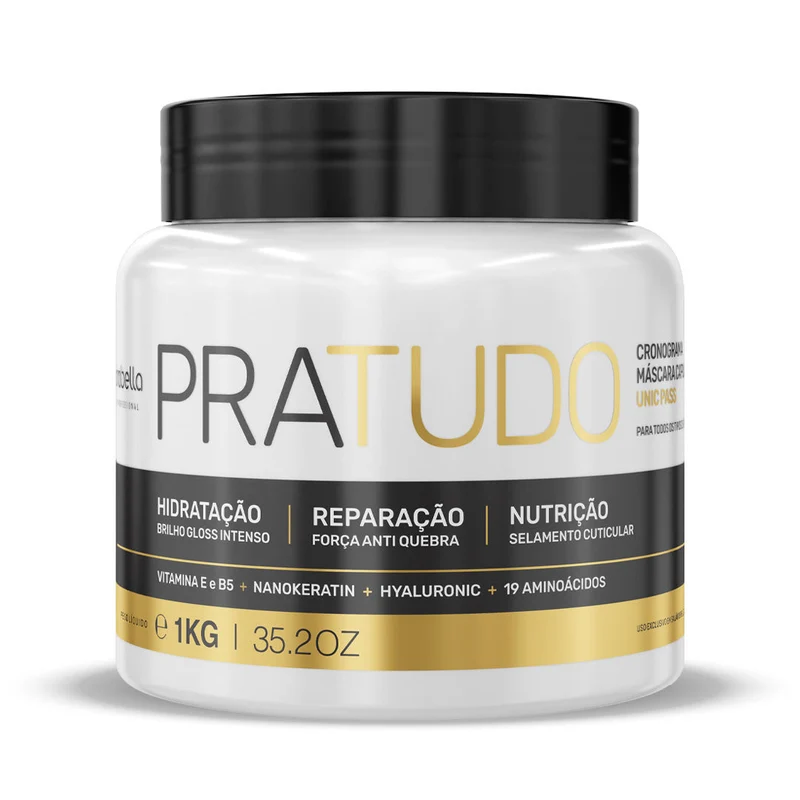 Pra Tudo Capillary Schedule Hydration Nutrition Repair Hair Mask 1Kg - Borabella