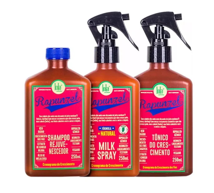 Brazilian Rapunzel Anti Fall Hair Growing Treatment 3 Products - Lola Cosmetics